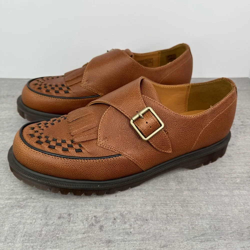Dr. Martens Ramsey Monk KLT Brown C.F. Steade Leather Loafers - Men’s Size 13 - Picture 2 of 12